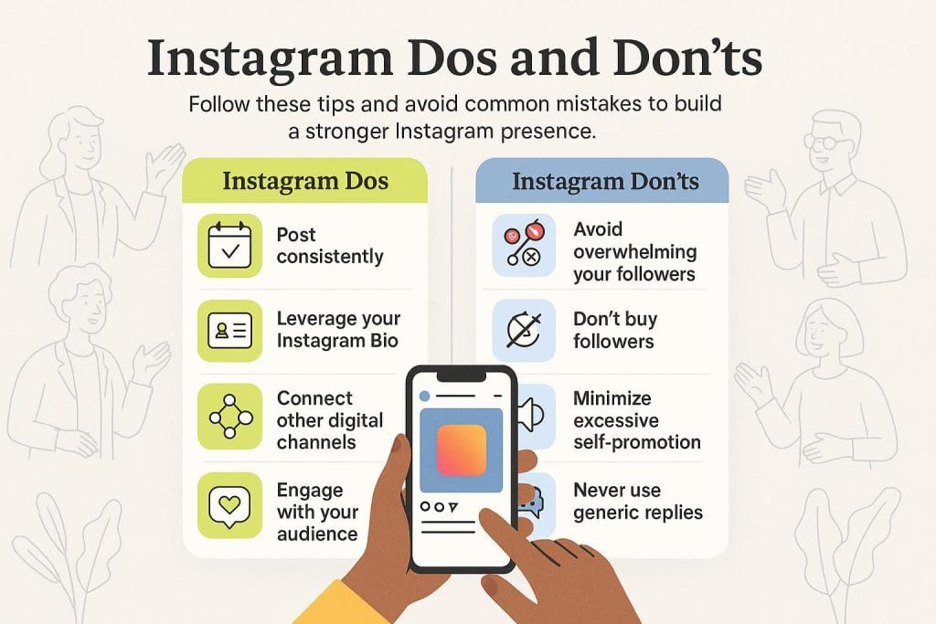 instagram sos and donts